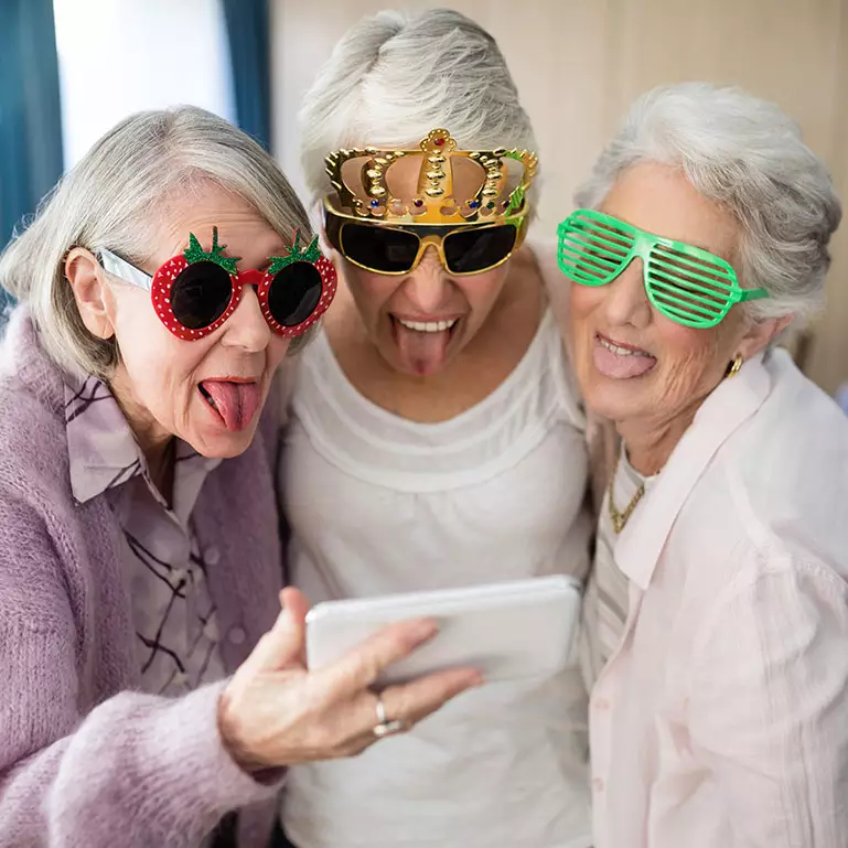 Seniorinnen haben Spaß