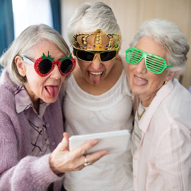 Seniorinnen haben Spaß